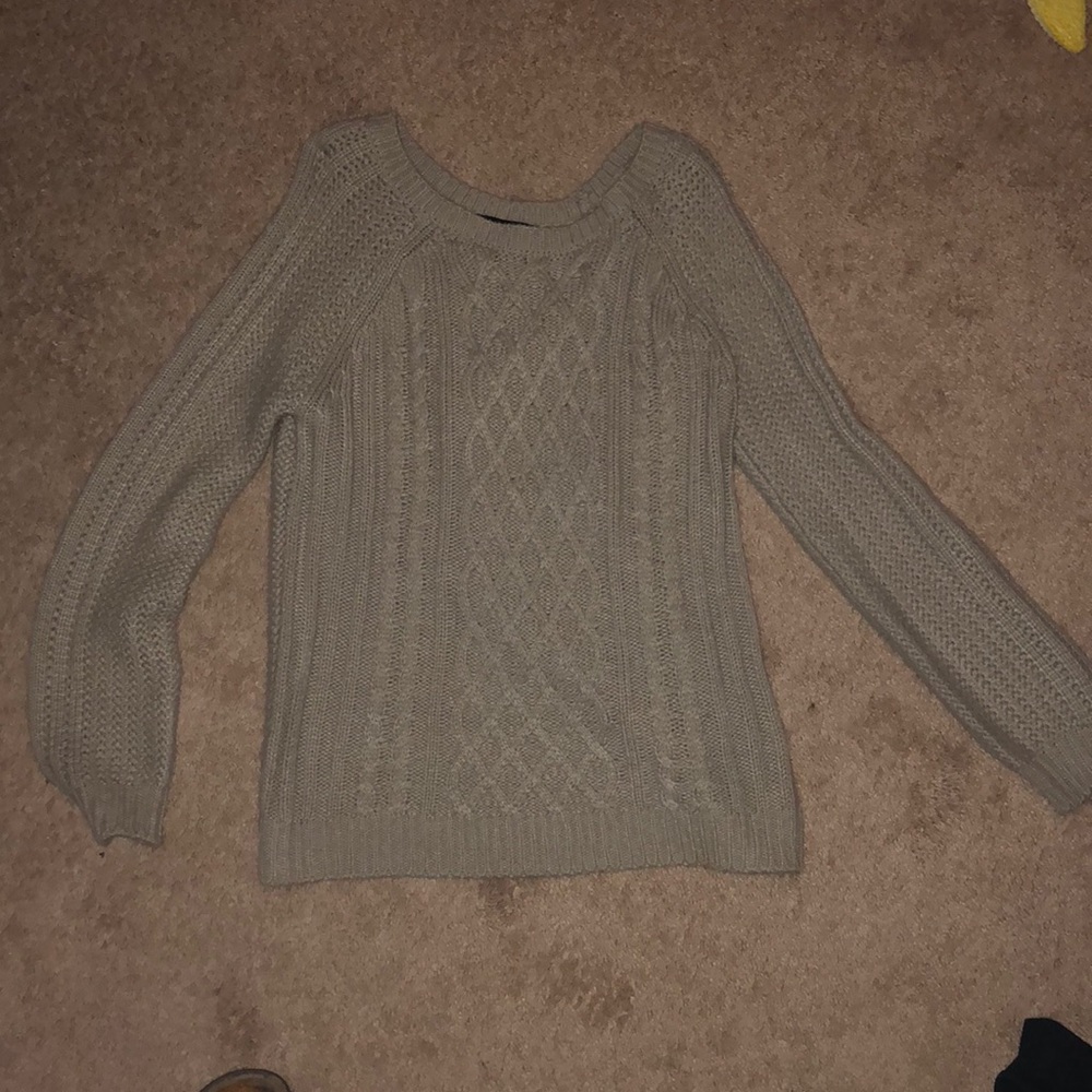 Tan Knit Forever 21 Sweater